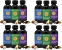 All-Doğal Edible Oils, Mini Oil Numuner Pure C60 ESS60 ile Set, Immune Support and Joint Support Supplement with Olive Oil, Aoka Oil & MCT Coconut Oil, Set of 12, 2 Oz Every
