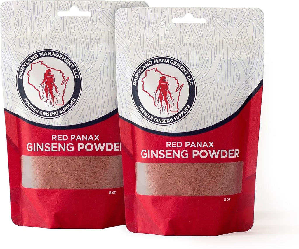 Red Panax Clooney Toz Doğal Ginsenosides (16 oz)- Sağlıklı Enerji, Vitality, Mood ve More, Kore Panax Reality Root Tozu Smoothies, Kahve veya İçecekler (2 Paketler)