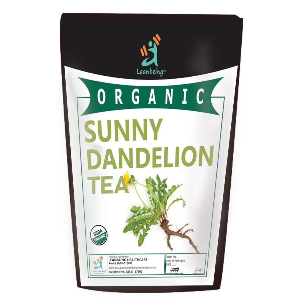 Astha Leanbeing Organic Dandelion Leaf & Root (100Gm) Herbal Tea 