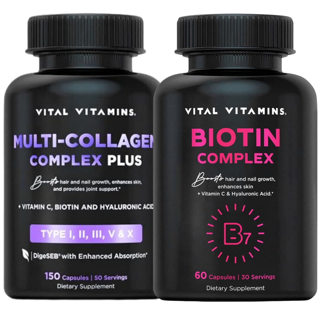 Vitals Vitaminleri Multi Collagen Plus Pills + Biotin Kompleks Pills