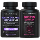 Vitals Vitaminleri Multi Collagen Plus Pills + Biotin Kompleks Pills