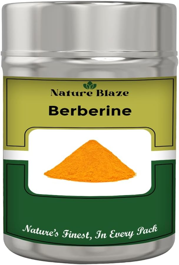 Ayurvedic Berberine Extract σκόνη (125gm/4.5 Oz σε κουτί χάλυβα)