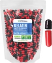 XPRS Nutra Μέγεθος 00 Κενές κάψουλες - 1000 Count Empty Gelatin Κάψουλες - Χάπια DIY Καψάκιο Γέμισμα - Γέμισμα χάπια Gel Caps για Do-It-Yourself Συμπληρώματα (Μαύρο / Κόκκινο)