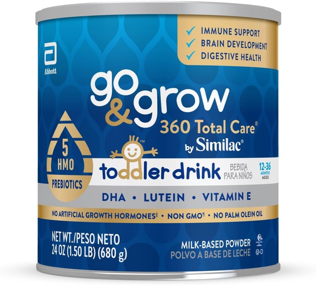 Go & Grow 360 Total Care Tarafından Similac Toddler Beslenme İçme, 5 HMOs, Toz, 24oz Can