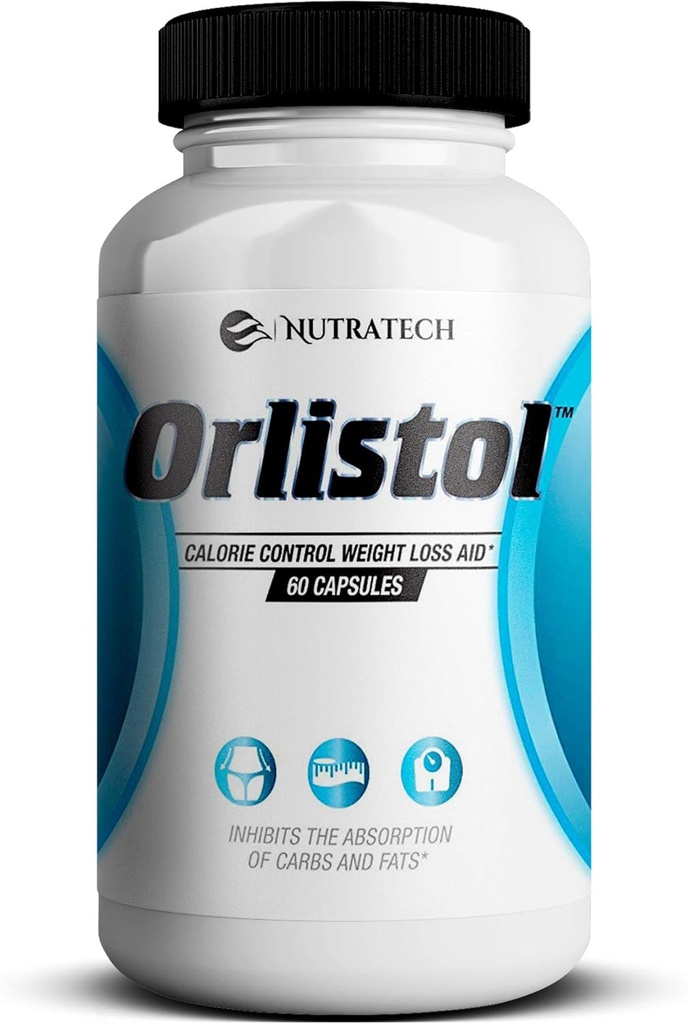 Nutratech Orlistol - Carb ve Fat Blocker Kilo Kayıp Yardım ve Diyet Pill Güçlü Şişman ve Appetite Suppression için. Keto Diyeti'ne geri dönmek için mükemmel. 60 Kont.