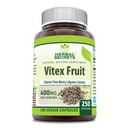 Herbal Sırları Vitex Meyvesi 400 mg 250 Veggie Capsules Supplement | Non-GMO | Gluten Free | Made in USA