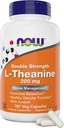 Şimdiye kadar Gıdalar L-Theanine, Double Strength 200 mg Per Cap - 180 Veg Capsules - 100 mg Inositol - Vegetarian, Non-GMO - Ltheanine 200 mg Supplement