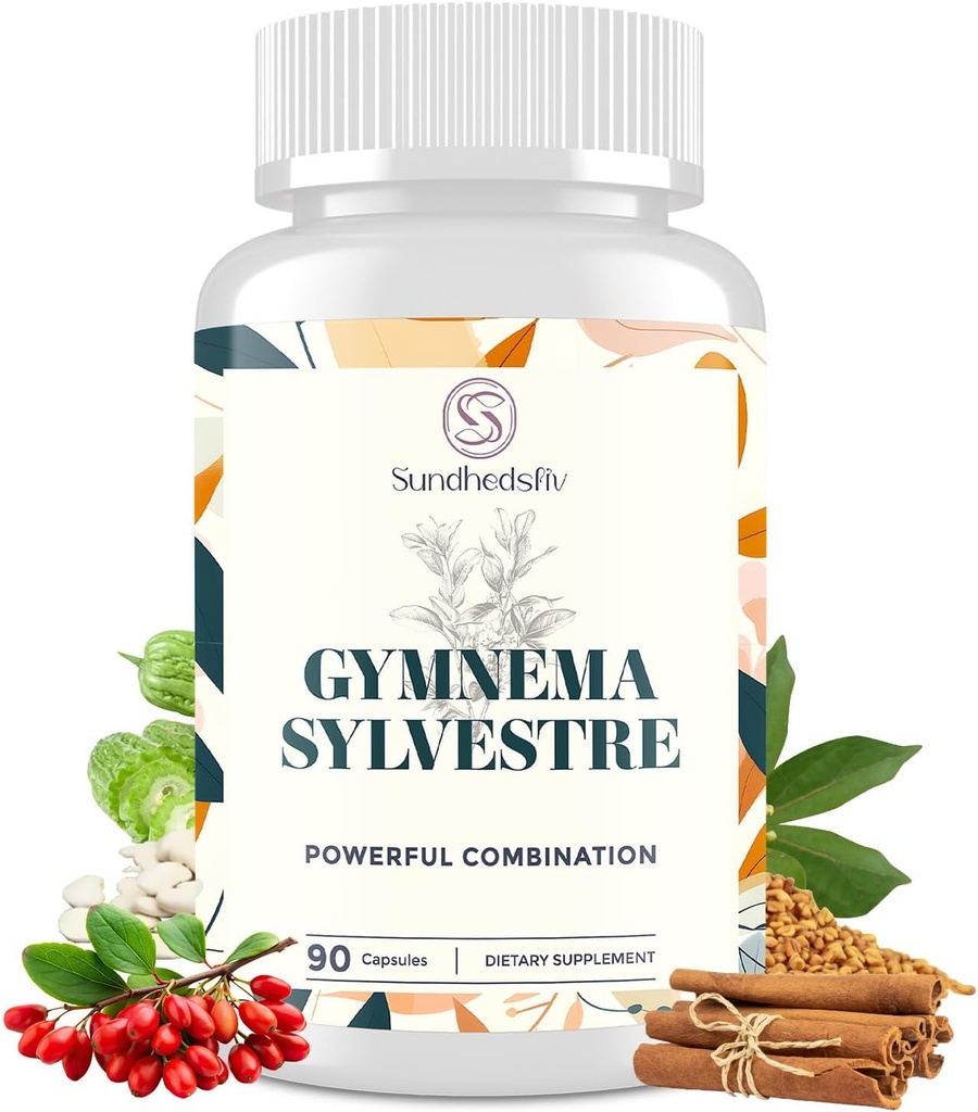 16'da 1 Blxxd Sugr Etkili Gymnema Sylvestre Supplement 2100 | Berberine, Cinnamon, Bitter Melon | Vitaminler, Magnezyum & Chromium | 90 Vegan Capsules Capsules