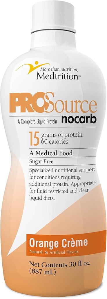Sıvı Collagen Pack Tip I, III 15 Grams Protein Oz. |Prosource NoCarb Orange Crème 4 Şişe Pack Medtrition|