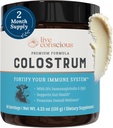 Live Consciious Colostrum Powder - Grass Fed Colostrum Supplement with Lactoferrin for Iron Abvorvation - Βοοειδή Colostrum an Immune System Supplement
