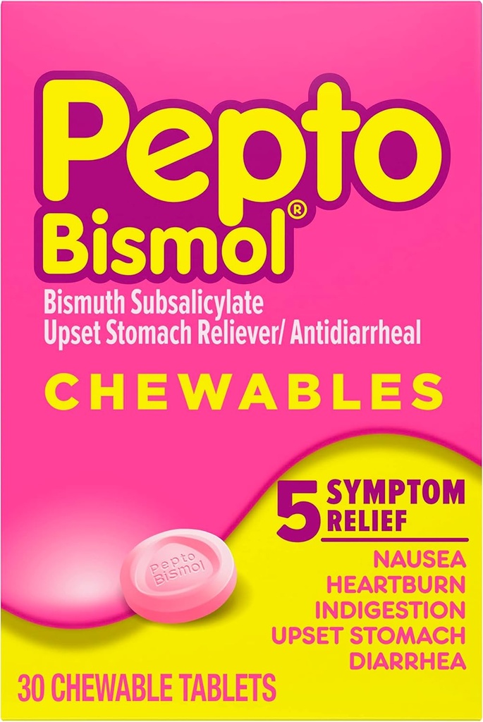 Pepto Bismol Pepto-Bismol Chewable Tabletler, 30 ct,