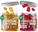 L-Tyrosine Gummies + Ashwagandha Gummies - L Tyrosine Supplement ve Ashwaganda Supplements Sche - Ashwaganda, L-Tyrosine for Kids & Yetişkinler - 60 L-Tyrosine Focus Gummies