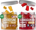 L-Tyrosine Gummies + Ashwagandha Gummies - L Tyrosine Supplement ve Ashwaganda Supplements Sche - Ashwaganda, L-Tyrosine for Kids & Yetişkinler - 60 L-Tyrosine Focus Gummies