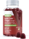 Viteey Apple Cider Vinegar Gummies and Ginger – 1000 mg ACV Gummies για απώλεια βάρους, Detox and Digestion – Vegan, Χωρίς γλουτένη – 60 Count