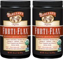 Barlean'ın Forti-Flax Organik Flaxseed, Ground Whole Raw Tohumları, Omega-3 Supplement with Lignans and Diyetary Fiber, Bulk Ground Flax Tohum, 16 oz, 2 Pack
