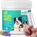 Köpek Kulakları Daha Temiz Wipes - Köpek Kulak Enfeksiyonu Tedavi Hızlı Kulak Itching ve Inflammation, Cat Ear Wipes Gally Take Ear Structure Debris ve Koky (50 Adet, Lavender)