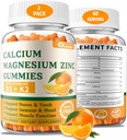 (2 Pack) D3 & K2 Vitamini ile Magnezyum Çinko Gummies - Kadınlar ve Erkekler için Şeker Freedis Gummies - Bone & Immune Support - Non-GMO, Gluten-Free, Orange Flavored - 120 Count