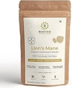 ROOTED Active's Lions Mane Mushroom Extract Powder USDA Organic, 38% Verified Beta Glucans| Cognition, Clarity, Focus & Mood, Brain Health Support (4.23 Ounce)