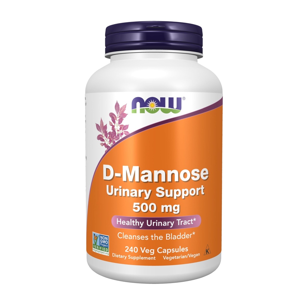 Şimdi Gıdalar Tamamlıyor, D-Mannose 500 mg, Non-GMO Projesi Doğrulandı, Sağlıklı Urinary Tract*, 240 Veg Capsules