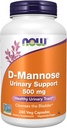 Şimdi Gıdalar Tamamlıyor, D-Mannose 500 mg, Non-GMO Projesi Doğrulandı, Sağlıklı Urinary Tract*, 240 Veg Capsules