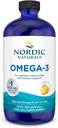 Nordic Naturals Omega-3, Limon Flavor - 16 oz - 1560 mg Omega-3 - Fish Oil - EPA & DHA - Immune Support, Brain & Heart Health, Optimal Wellness - Non-GMO - 96 Hizmetler