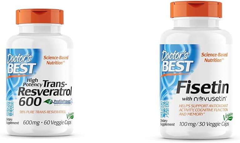 Doktor'un BEST Trans-Resveratrol 600 mg 60 Kont & Fisetin ile Kasımusetin 100 mg 30 Kont
