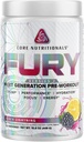 Core Nutritionals Fury V2: Pre-Workout Powder to Maximize Performance in The Gym W/Zum-XR® Caffeine, L-Citruline, and Alpha GPC (40 Scoops) (Μαύρη αστραπή)