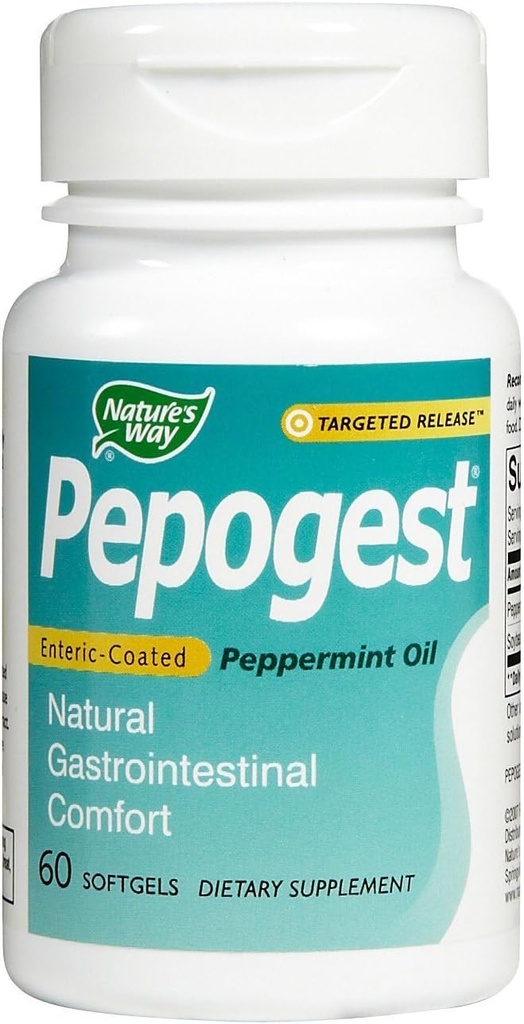 Doğanın Yolu - Pepogest Ec Peppermint Oil, 60 softgels