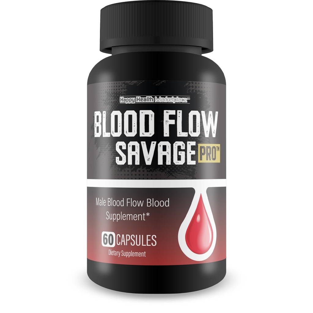 Blood Flow Savage Pro - En İyi Kan Akış Kapsülleri - Sağlıklı Kan Akışı Doğal Formula - Destek Erkekler Kan Akışı Insanlar Bedeninizi Büyüyor - Erkekler Kan Akışı Tamam Max Blood Flow