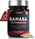 AMALTH Banaba Leaf Extract Κάψουλες 500 mg, 2% Κοροσολικό οξύ (Concentrated Extract) 