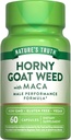Nature's Truth Horny Goat Weed with Maca | 60 Toz Türlü Capsules | Vegan, Non-GMO ve Gluten Free Supplement Supplement