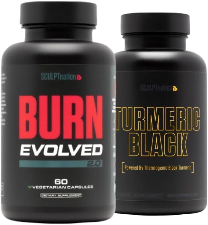 Sculpt Nation by V Shred Burn Evolved 2.0 ve Turmeric Black Sche