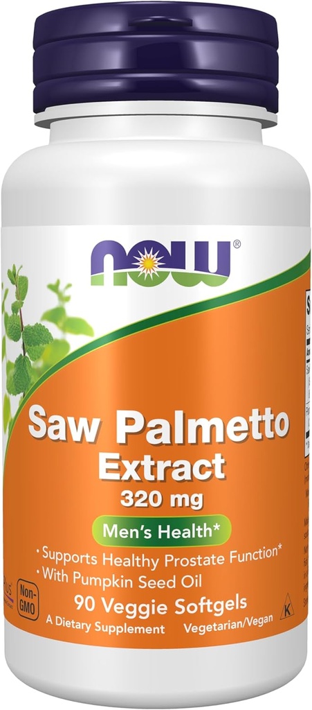 Şimdi Tamamlar, Saw Palmetto, 320 mg'ı Candy Seed Oil, Men's Health*, 90 Veg Softgels