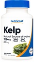 Nutricost Kelp Tabletleri, Iodine, 240 Tablet - Non-GMO, Gluten Free