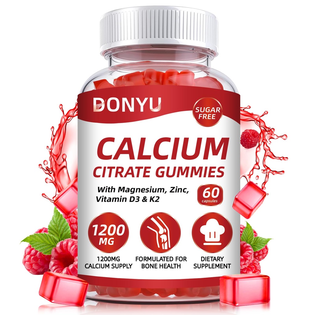D3 Vitamini ile 1200 mg Gummies: Bone Muscle Immune için Kalsiyum Magnezyum Vitamin D3 K2 ile - Ultimate Abhidrolik Kadınlar ve Erkekler için Ultimate Abhidrolik Tamam, Sugar-Free