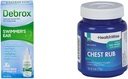 Debrox Swimmer's Ear Drops, 1 Fl Oz and HealthWise Medicated Chest Rub, 4 oz. Bundle