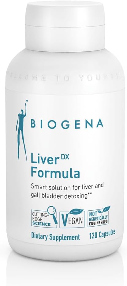 BIOGENA WISSEN SCHAFFT GESUNDHEIT LiverDX Formula Supplement - Liver ve Gall-Bladder Detoxing, Temiz ve Onarım** (Milk Butle, Artichoke & Dandelion Ekstraksiyon, Lecithin)