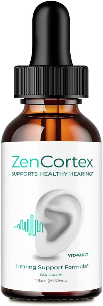 ZenCortex Εμβοές ανακούφιση για χτυπήματα αυτιών σταγόνες, Zen Cortex εμβοές συμπλήρωμα ZenCortex Υγιεινό αυτί συμπλήρωμα υποστήριξης - μέγιστη δύναμη Advanced Formula ZenCortex σταγόνες Κριτικές (1 πακέτο)