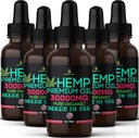 Hemp Oil-5 Pack-High Potensy Hemp Seed Oil-Organic Extract, Full Flavor Natural Faydaları-Made in USA-for Skin, Relief, Sleep, Calm, Discomfort, Muscles, Masaj-Safe for Pets-Full Omega 3, 6, 9
