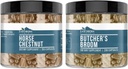 Earthborn Elements Horse Chestnut and Butcher's Broom Bundle, 200 Κάψουλες Κάθε, Καθαρό & Αδιάλυτο, Χωρίς Πρόσθετα