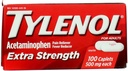 Tylenol Extra Strength Caplets με 500 mg Acetaminophen, Pain Reliever & Fever Reducer, 100 ct