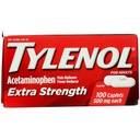 Tylenol Extra Strength Caplets με 500 mg Acetaminophen, Pain Reliever & Fever Reducer, 100 ct