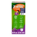 Çocuk Zyrtec 24 Saat Alerjisi Yardım Syrup, 5 mg Cetirizine, Antihistamin, Çocuklar Kapalı ve Açık Alerjiler Yardımı, Dye- & Sugar-Free, Grape, 8 fl. ozz oz