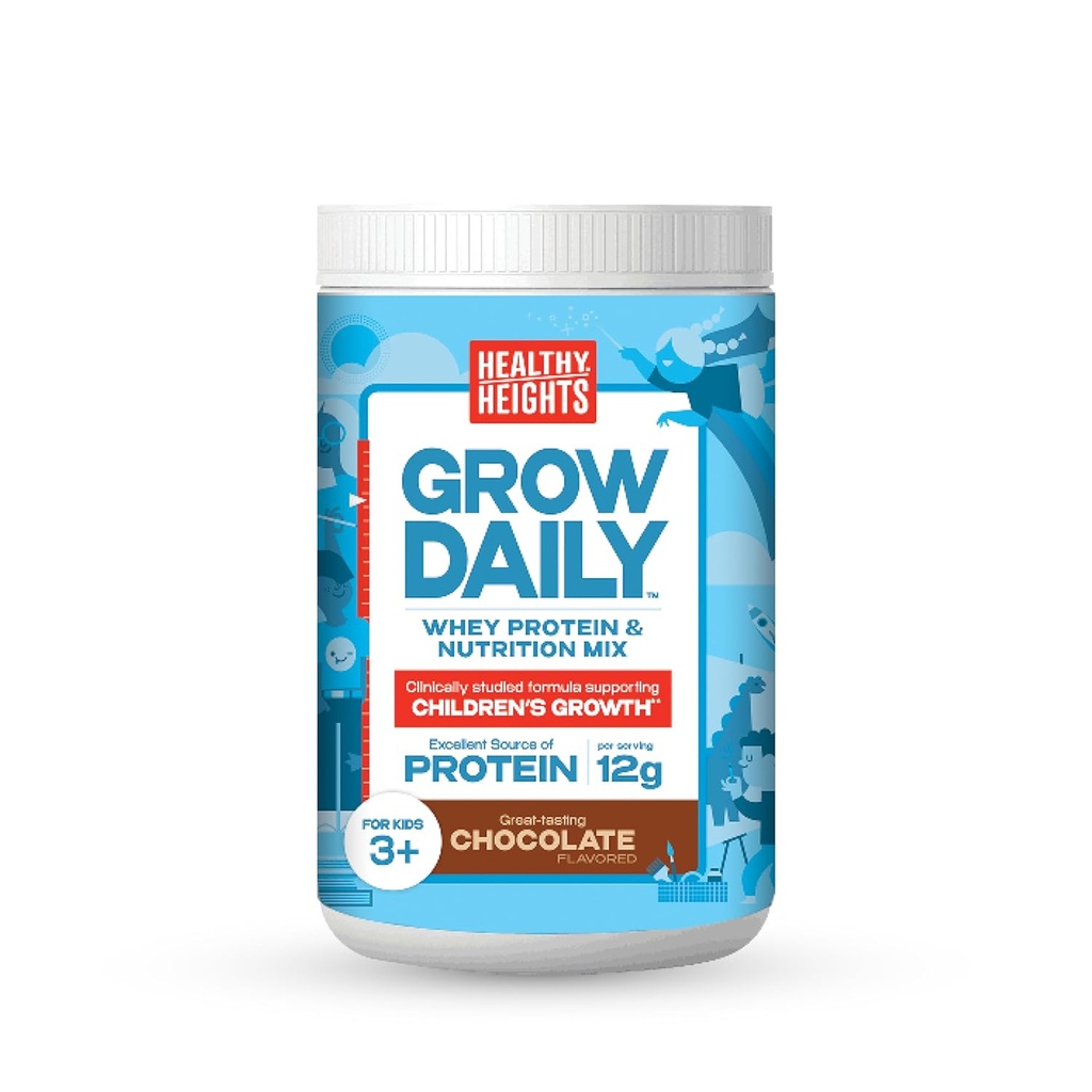 Healthy Heights Grow Daily Kids Protein Drink Mix (Chocolate) - Υψηλή πρωτεΐνη Shake για τα παιδιά 3+
