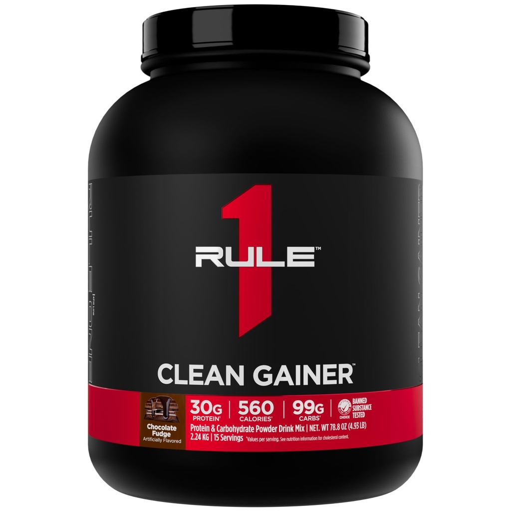 Kural 1 Clean Winer - High-Protein Lean Formula 560 Calories, 30g of Full-Spectrum protein, Over 90g Carbs, Under 6g of Fat (15 Servisler, Fudge)