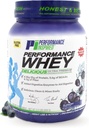 PERFORMANCE INSPIRED Beslenme WHEY protein Tozu - Tüm Doğal - 25G proteini - BCAAs – Digestive Enzymes – Fiber Packed – Blueberry – 2lb
