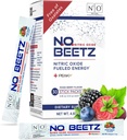 N.O. Beetz Nitric Hoffman Pre-Workout & Endurance | Beetroot, Peak ATP & Electrolytes for Energy & Hydration | Boosts Blood Flow & Muscle Recovery | No Mess, 30 Hizmet