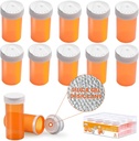 Pikcant Cap, Tıp Şişe, Pill Şişeleri Caps ile Boş, Boş Pill Şişeler (6 Dram, 12 Pack)