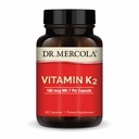 Dr. Mercola Vitamin K2-180 mcg C2 MK-7 olarak destek - Sağlıklı Arterial Function & Heart Health - Non-GMO, Gluten-Free & Dairy-Free - 90 Capsules (90 hizmet)