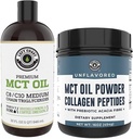 Left Coast Performance 32oz Premium MCT Oil ve 16oz Unflavored MCT + Collagen Toz